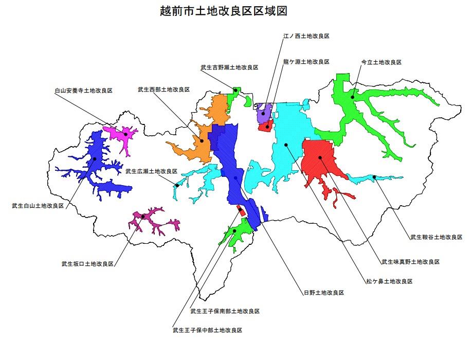 越前市区域図